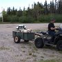 <p align=left>Les quad sont très nombreux sur la Côte-Nord. Sur certaines plages, ils ont le droit de passer. Qu'on ne se demander pas pourquoi les oiseaux de rivage ont quitté les plages!